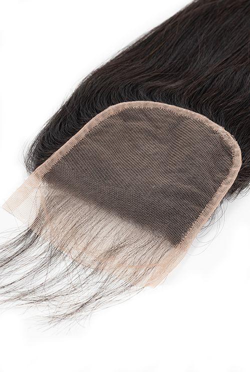 Raw Hair Lace Closure 4X4 inch Straight Natural Color | Lonohair