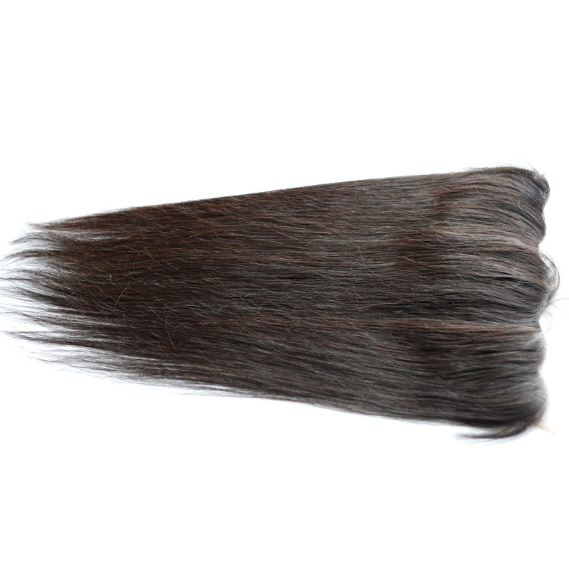 Raw Hair Lace Frontal 13X4 Inch Silky Straight Preplucked Natural Color | Lonohair