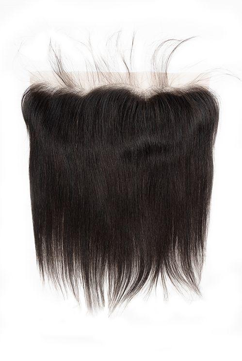 Raw Hair Lace Frontal 13X4 Inch Silky Straight Preplucked Natural Color | Lonohair