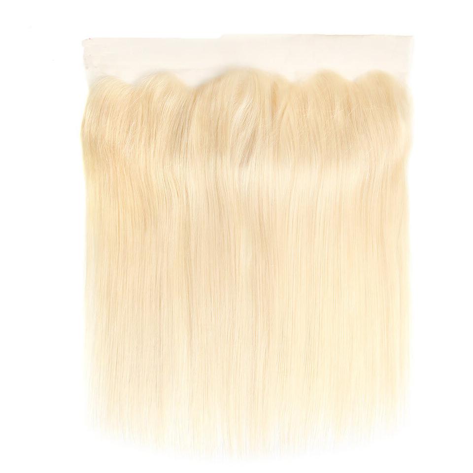 Raw Hair Blonde  #613 13x4"Straight Lace Frontal