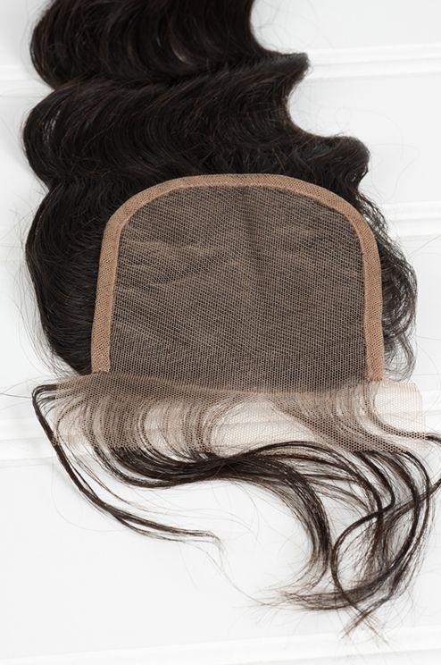 Raw Hair Lace Closure 4X4 Inch Loose Deep Wave Natural Color | Lonohair