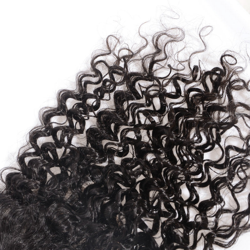 Raw Hair Lace Closure 5X5 Inch Deep Curly Preplucked Natural Color | Lonohair