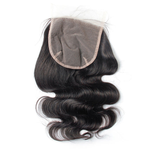 Raw Hair Lace Closure 5X5 Inch Body Wave Preplucked Natural Color | Lonohair