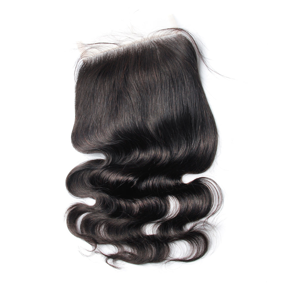 Raw Hair Lace Closure 5X5 Inch Body Wave Preplucked Natural Color | Lonohair