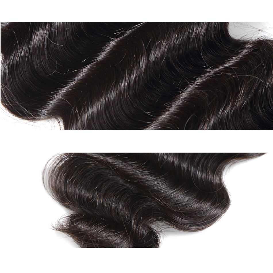 Raw Hair Lace Closure 4X4 Inch Loose Deep Wave Natural Color | Lonohair