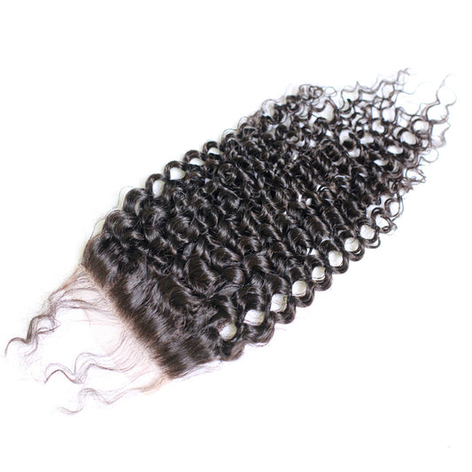 Raw Hair Lace Closure 4X4 Inch Deep Curly Natural Color | Lonohair