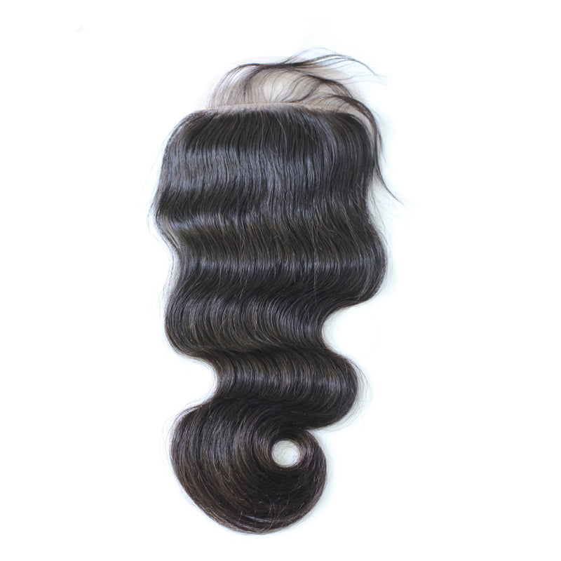 Raw Hair Lace Closure 4X4 Inch Body Wave Natural Color | Lonohair