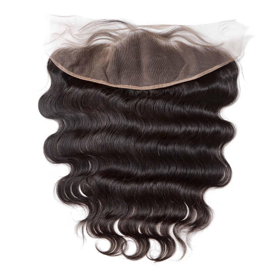 Raw Hair Lace Frontal 13X4 Inch Body Wave Preplucked Natural Color | Lonohair