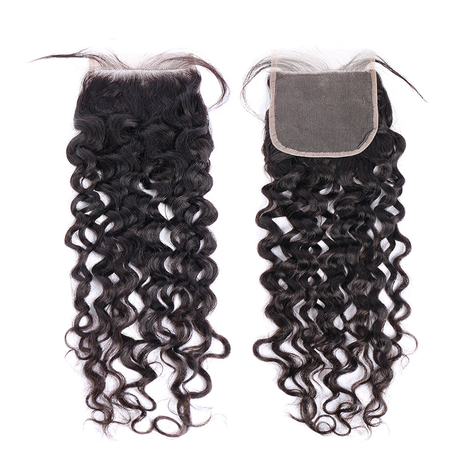 Lace Closure 6X6 Inch Loose Deep Wave Preplucked Baby Hair Closure