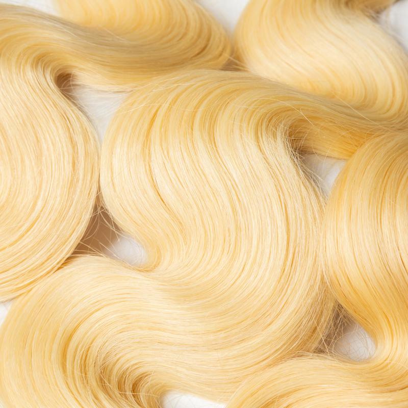 Raw Hair 613 Blonde Body Wave bundle