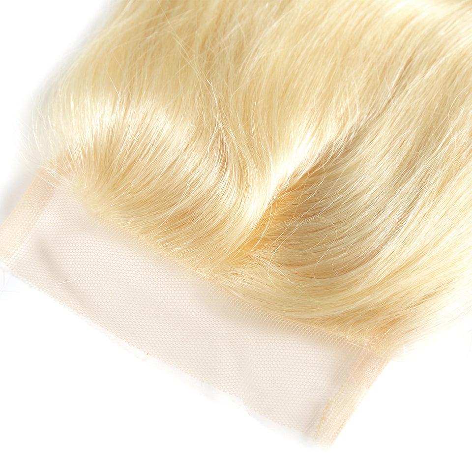 Raw Hair 613 Blonde Body Wave  Lace Closure 4X4 Inch