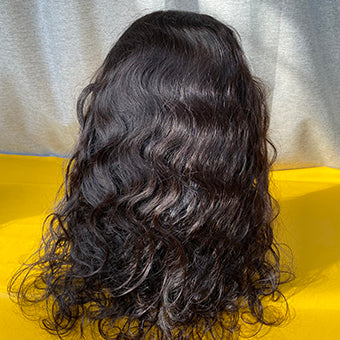 Raw Hair  Custom 5X5 Closure Body Wave  Wig  180-210% Density